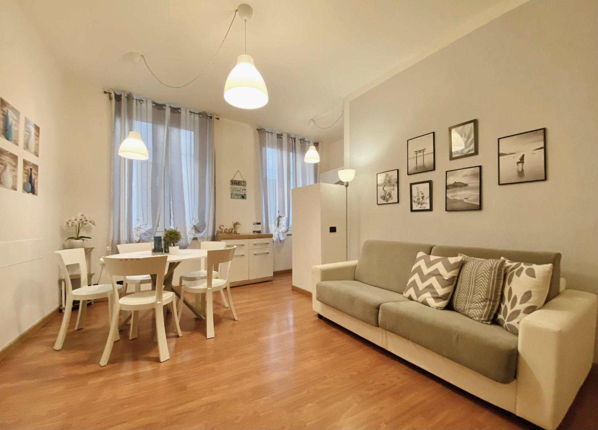 Mazzini 12, Elegant Central Apartment With Free Private Garage 800 M, Air Conditioning, Wi-Fi, Just 100 M From The Public Beach Rapallo Ngoại thất bức ảnh